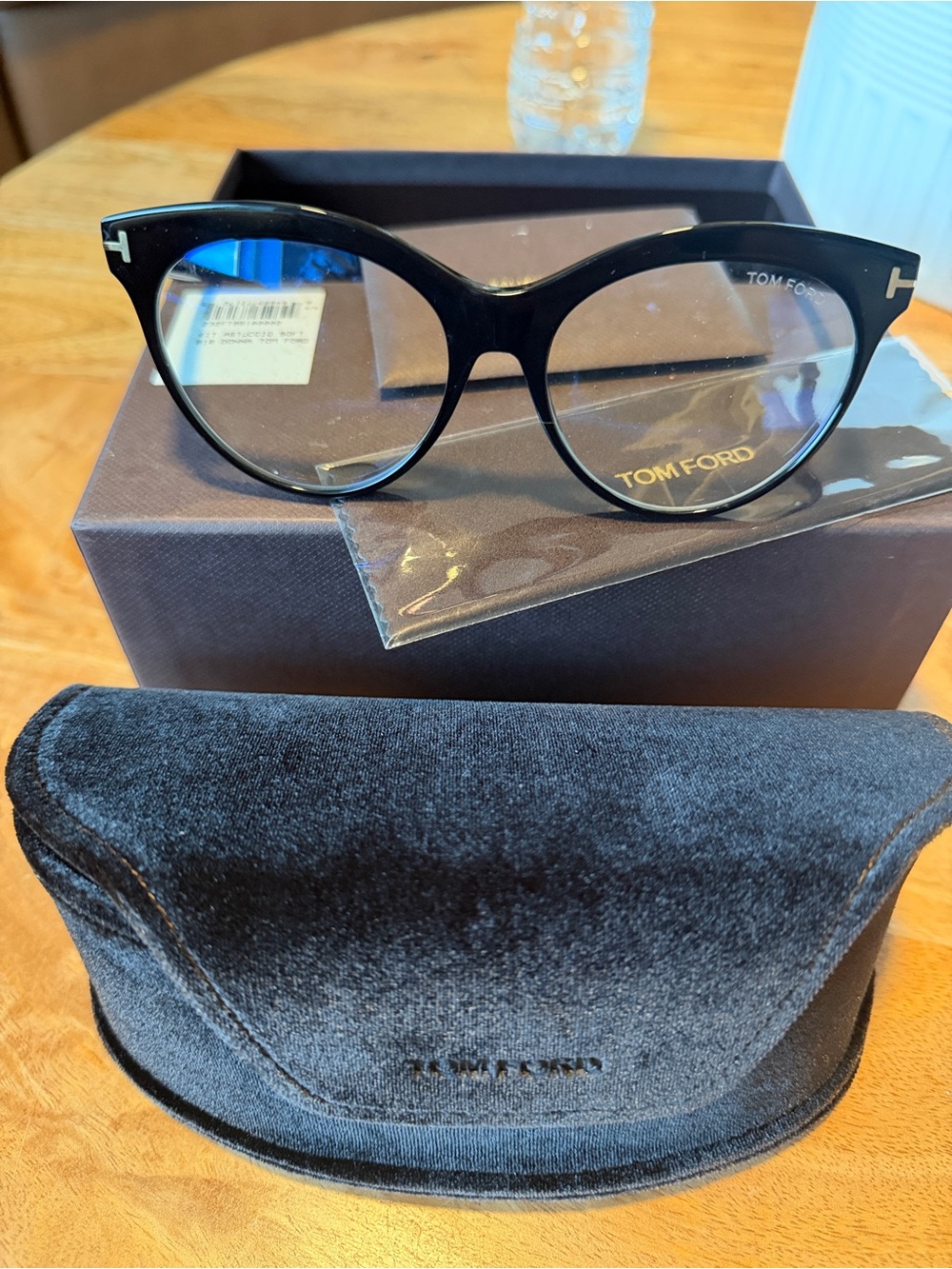 Tom Ford Black Round Optical Frames